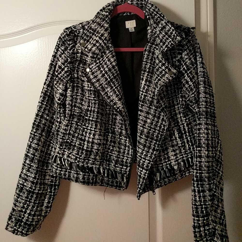 Tweed jacket Black and White